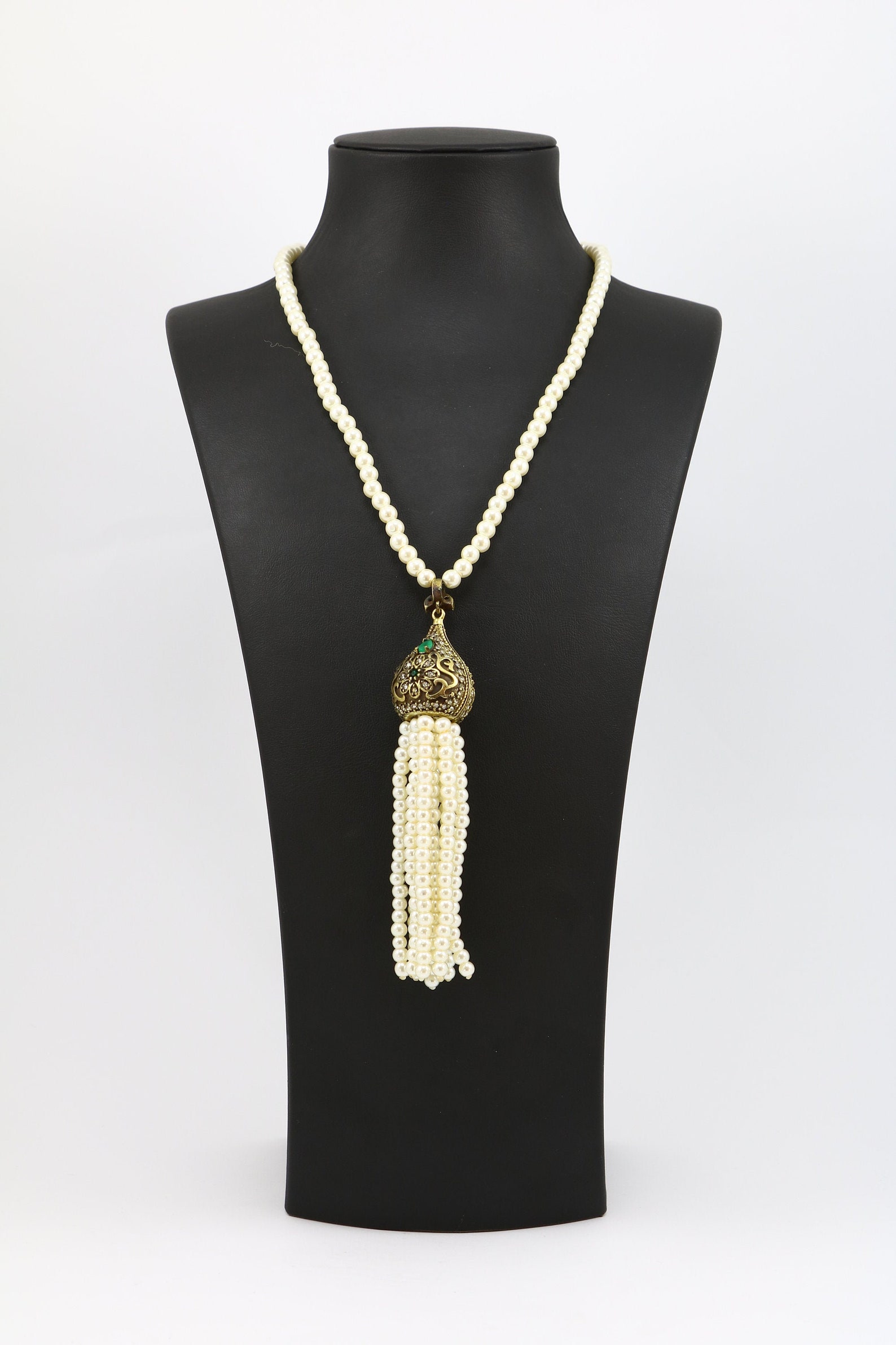 Natural Stone Necklace Natural Pearl String Necklace Etsy