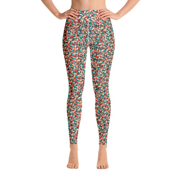 Kaleidoscope Multicoloured Yoga Pants Leggings Yoga Leggings Yoga Wear  Matching Items Available Co-ord Set LUNA 