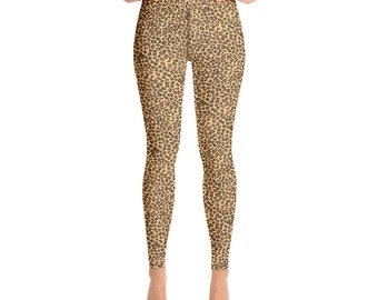 Leopard print Leggings | Leopard Print Yoga Hose | Animal Print Leggings | Gemusterte Leggings | Co-Ord-Set | Passende Artikel | LUNA