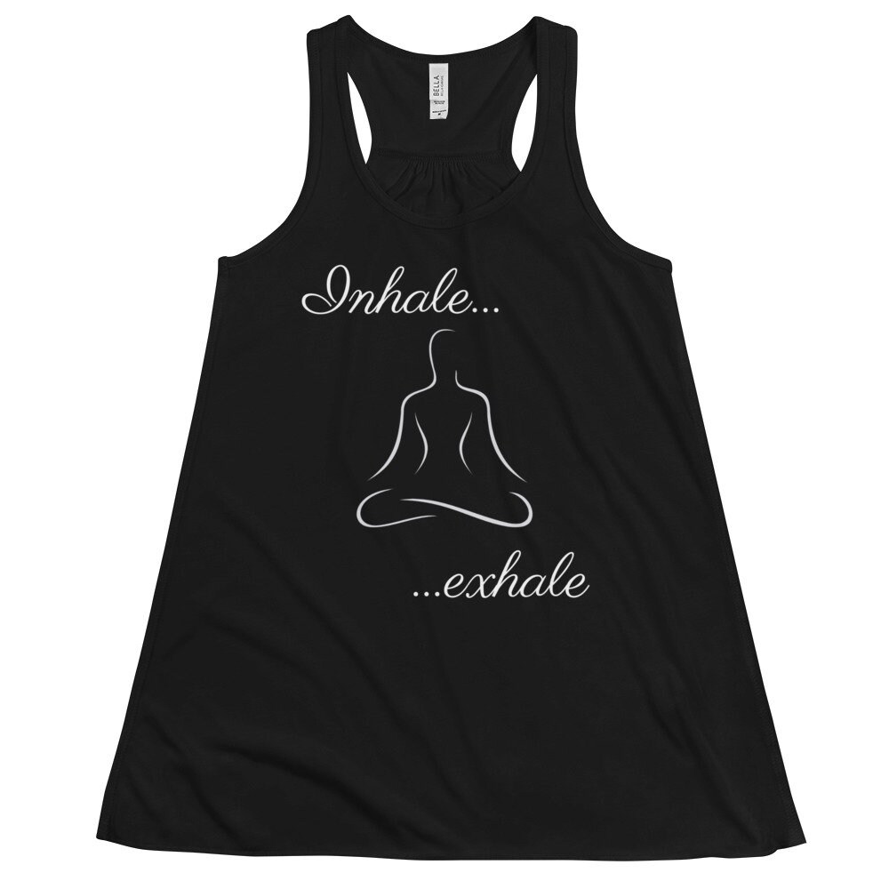 Inhale Exhale Racerback Tank Top Yoga Vest Yoga Top Etsy UK