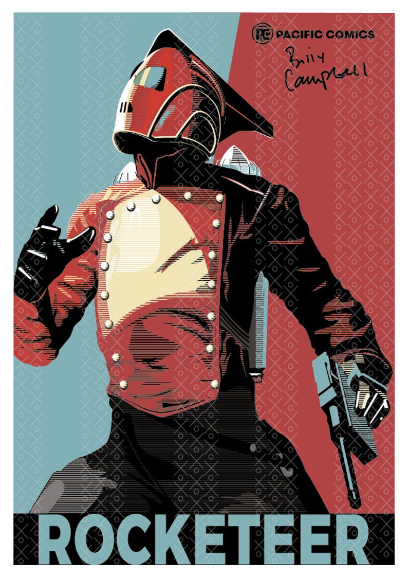 Jetpack Poster Rocketeer. A3 Poster, Hi Res JPEG Portrait. - Etsy