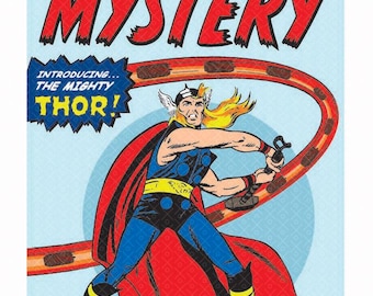 Capa da primeira edição de THOR, arte vetorial redesenhada e simplificada em arquivos PNG.