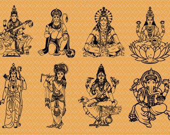 Hindu Gods - SVG