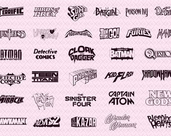 Logotipos de histórias em quadrinhos de super-heróis #2