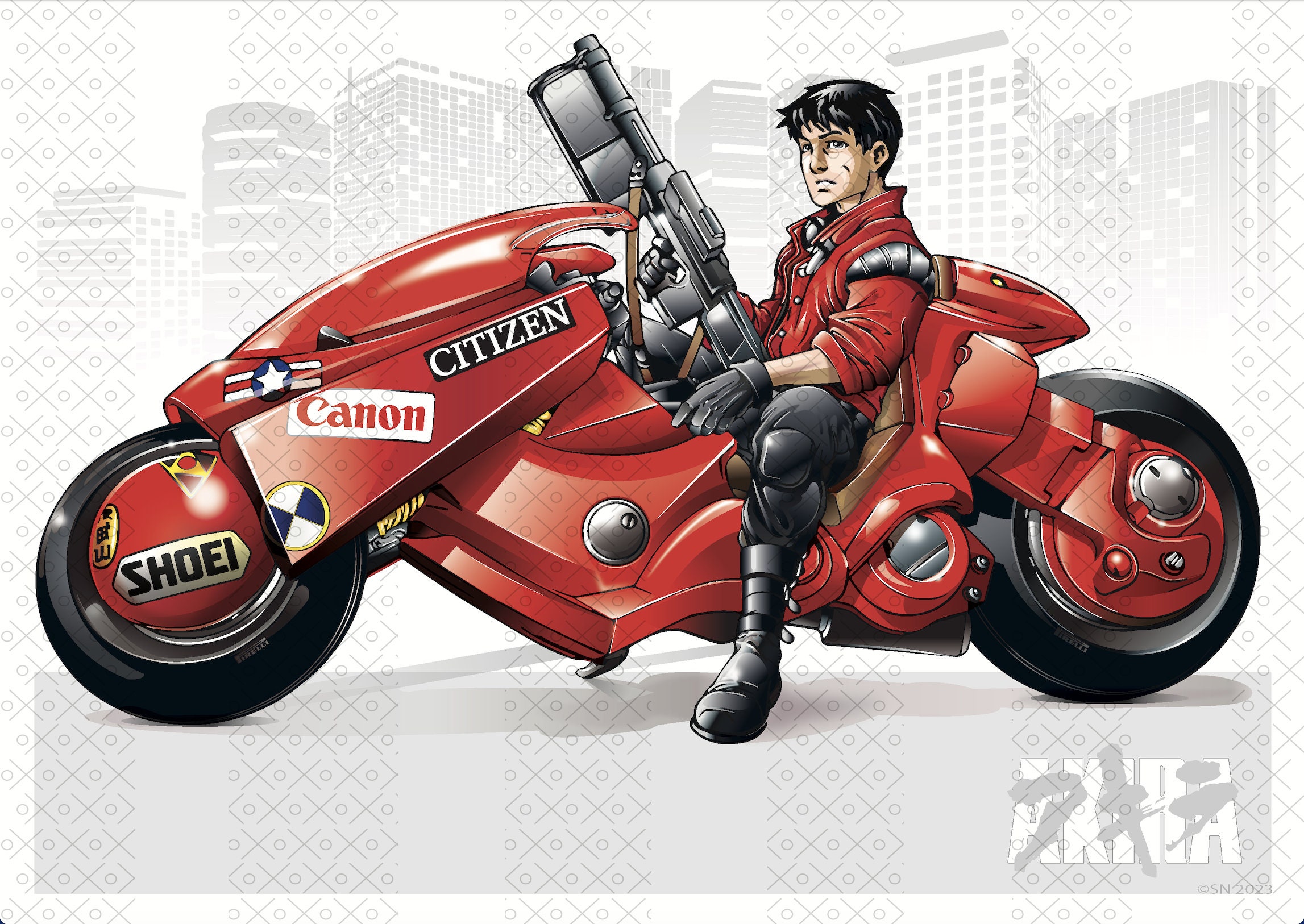 AKIRA Manga Poster. A3 42cm X 30cm Landscape Jpeg 300 Dpi