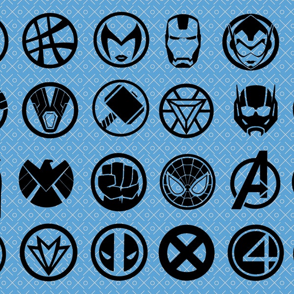 Marvel Superhero Logos - SVG