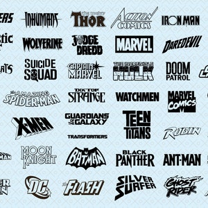 Superheld stripboeklogo's