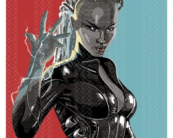 Tempestade, Xmen. Poster A3 Marvel, super-herói, retrato JPEG de alta resolução.