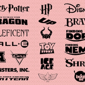 Animated & Fantasy Movie Logos, SVG, EPS, PNG Vector files