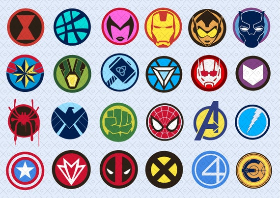 Marvel Superhero Logos. Colour SVG EPS PNG - Etsy Finland