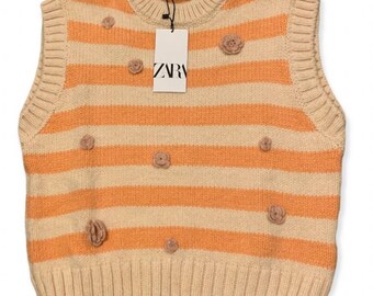 Sweater Vest Zara - Etsy