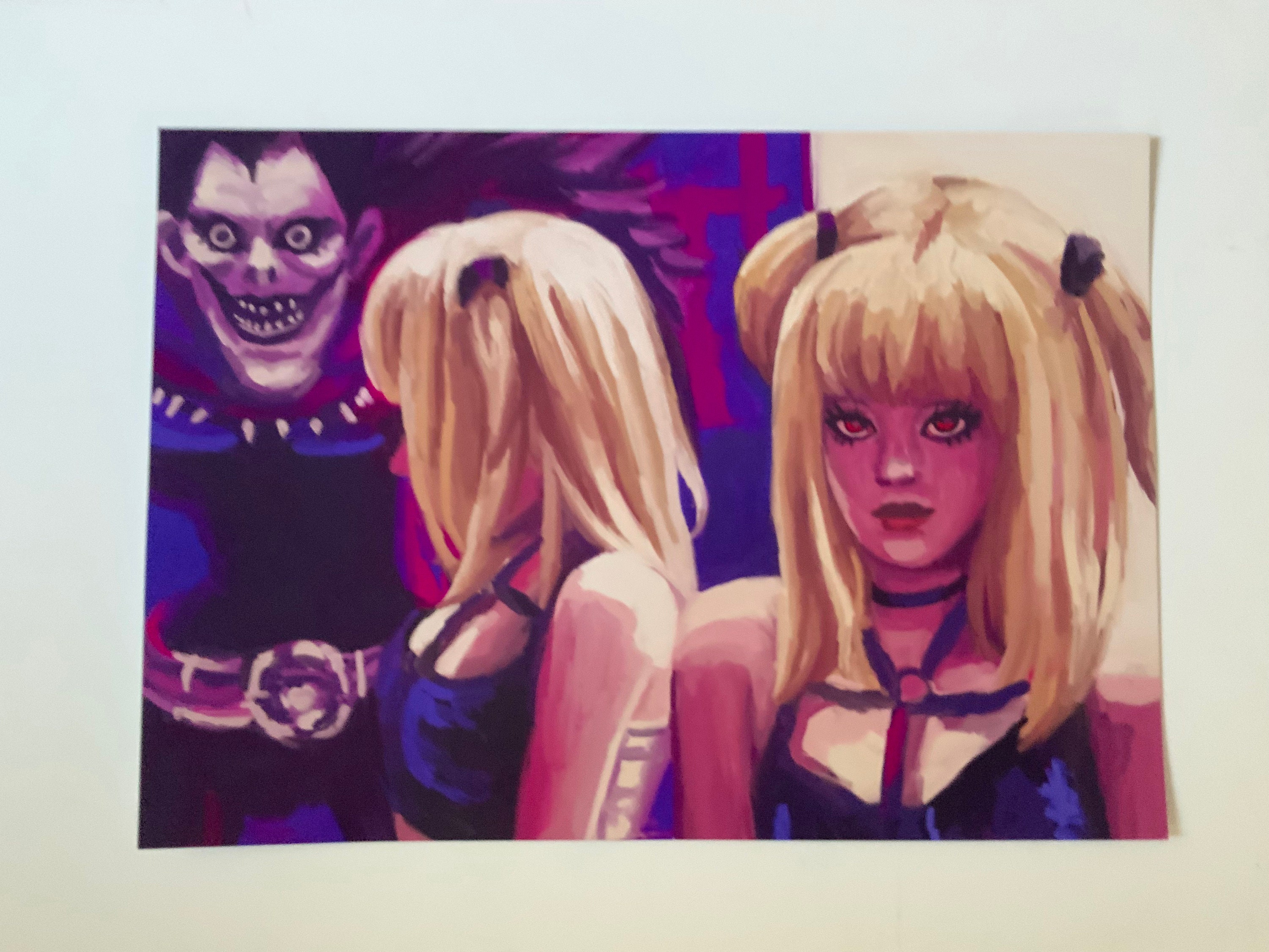Misa Amane Ryuk fanartposter A4