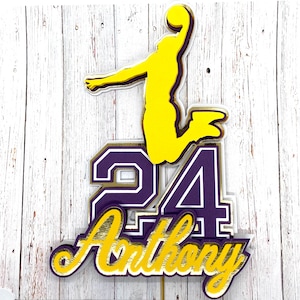 Kobe Bryant Cake Topper | Lakers |Basketball
