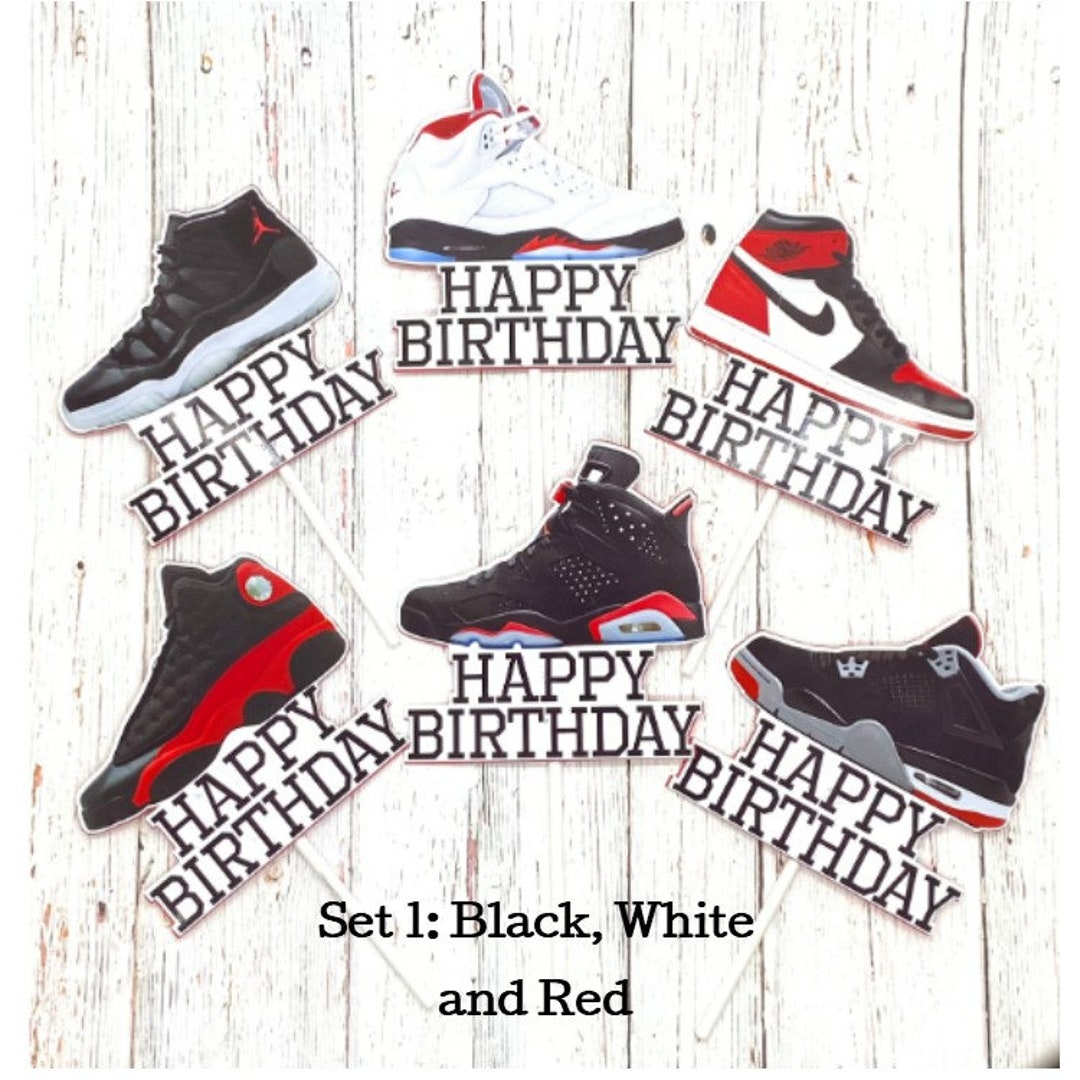 Jordan Cupcake Toppers Etsy