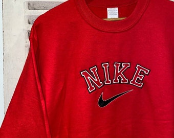 vintage red nike hoodie