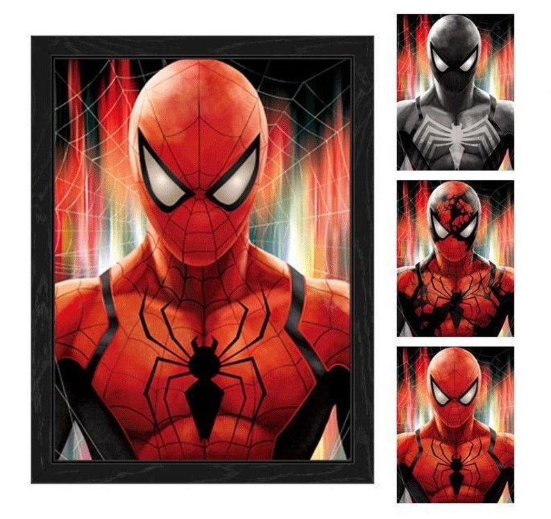 Spider Man 3D Poster, MHA Flip Poster, Lenticular Print, Anime Poster ...