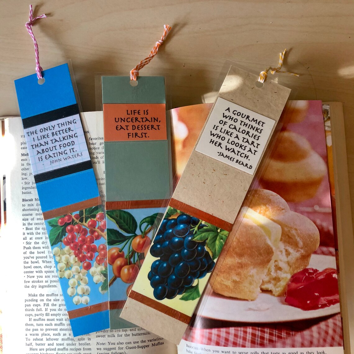 Bookmarks for cookbooks Etsy