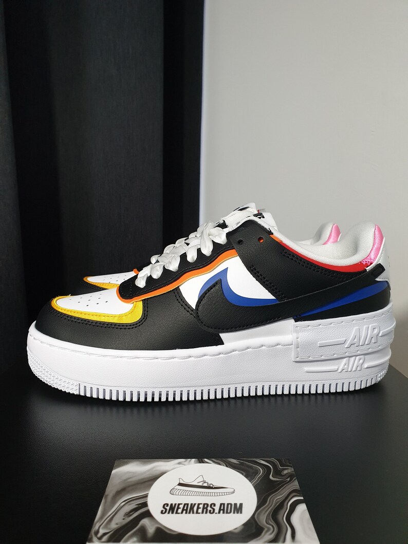 Nike Air Force 1 Shadow White Multi W EU 37.5/38/38.5 | Etsy