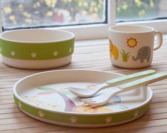 Bamboo dinner set deals