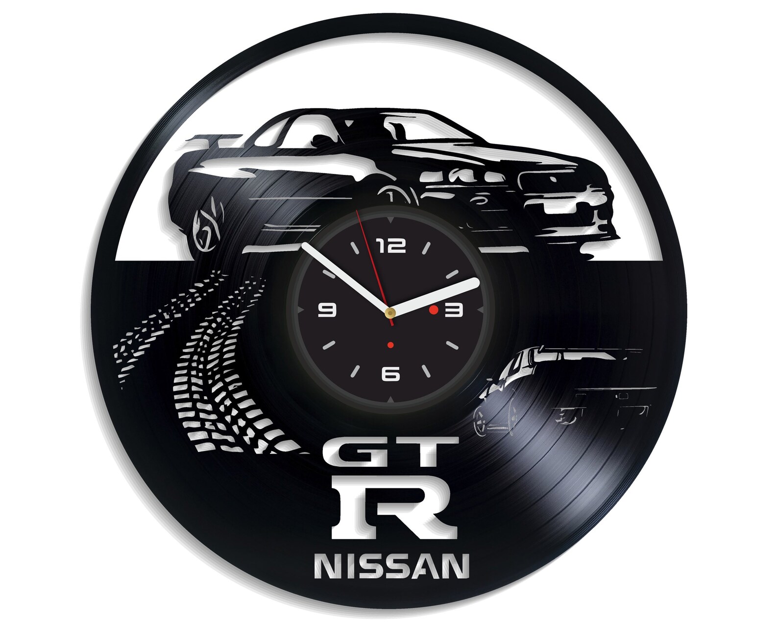 Vinil clock nissan wall clock vinyl art wall art Etsy
