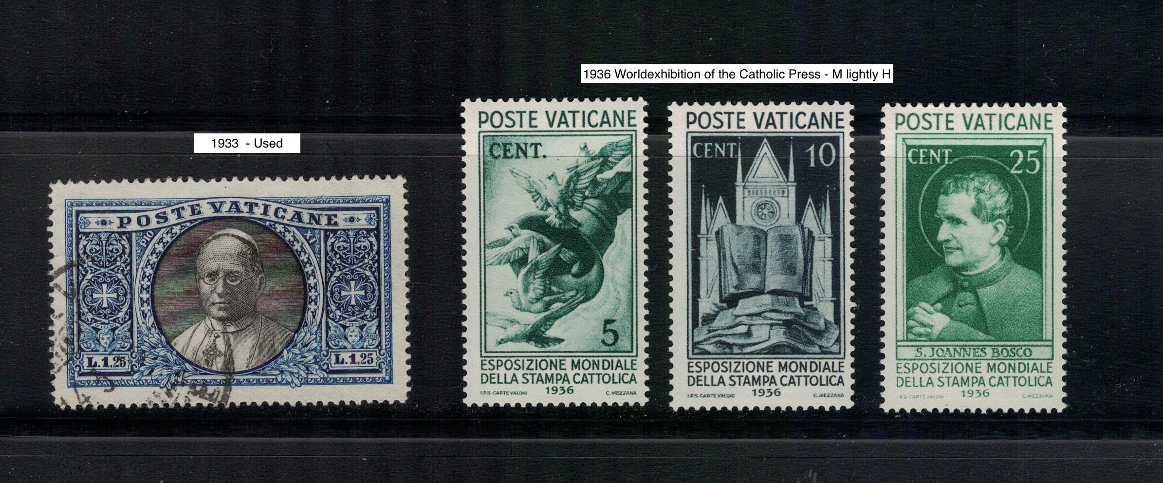 Vatican Post Stamps Vatican City Postage Stamps 1929 to 1936 Etsy