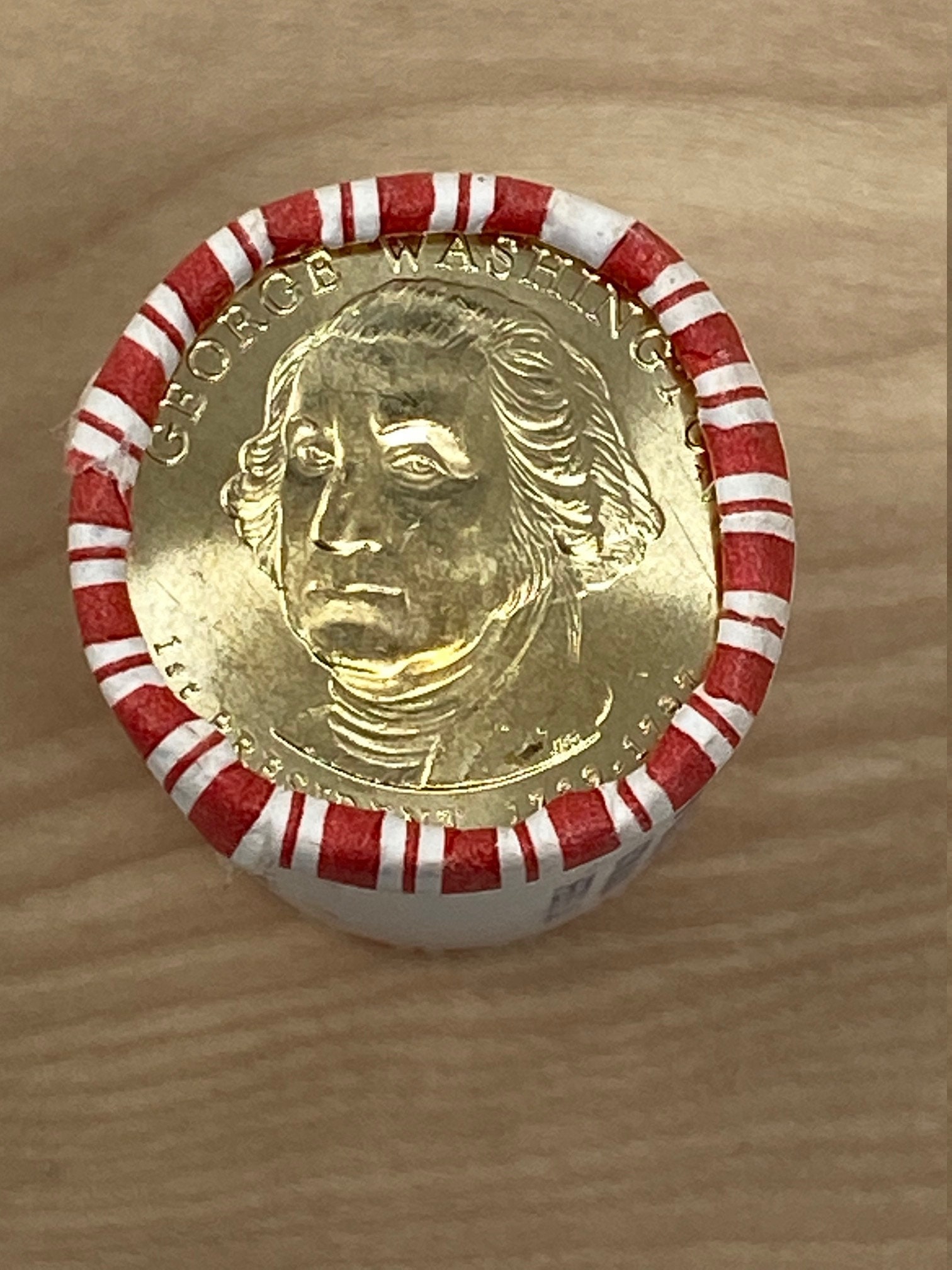 Mint Wrapped Roll of 2007 Washington Presidential Dollar Coins Etsy