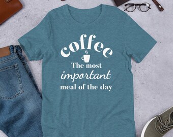 T-shirt café, chemise café mignonne, chemise pour amateurs de café, chemise café femme, chemise enseignante, t-shirt femme, cadeau femme, tee café drôle