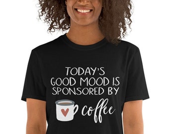 T-shirt café, chemise café mignonne, chemise pour amateurs de café, chemise café femme, chemise enseignante, t-shirt femme, cadeau femme, tee café drôle