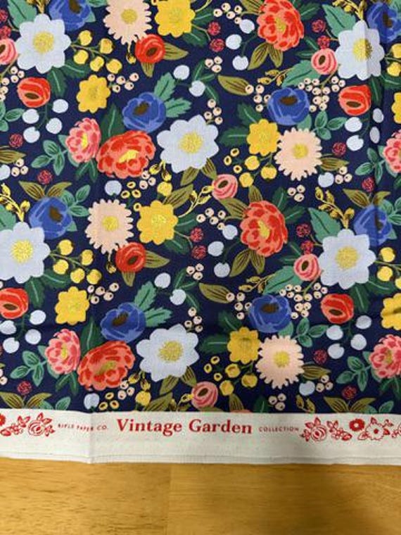 Vintage Garden from Rifle Paper Co. (Navy Flowers)
