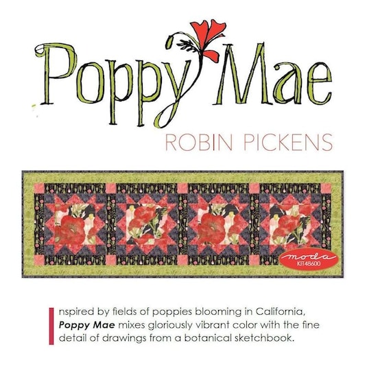Poppy Mae Table Runner Kit - by Robin Pickens