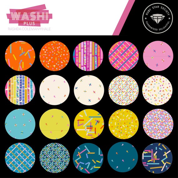 Washi Plus from Rashida Coleman of Ruby Star Society from Moda Fabrics - FQ bundle