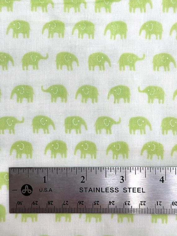 Green Elephants - Double Gauze