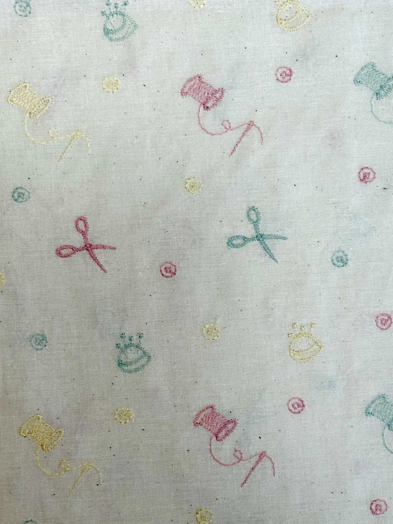 Notions (Pastel) - Embroidered Cotton