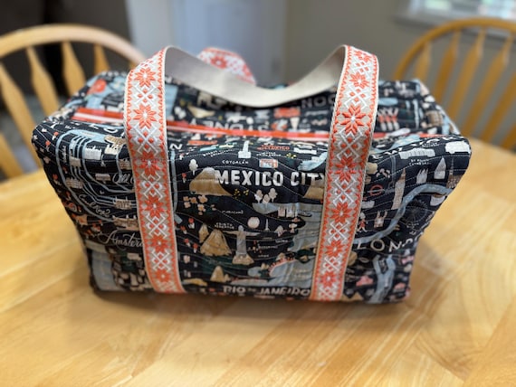 Patchwork Duffle Mini with Rifle Paper Co. Fabric