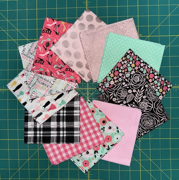Glam Girl Fat Quarter Bundle by Dani Mogstad from Riley Blake Designs - RARE FIND