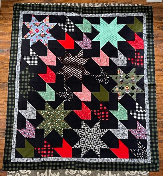 Tula Pink Holiday Homies Flannel Fabric - Finished Quilt