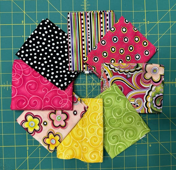 Hip Happy by Lizzie B Cre8ive from Henry Glass - FQ Bundle