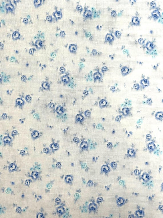 Rosebud (Blue) - Double Gauze
