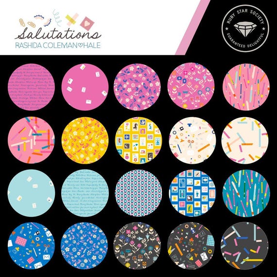 Salutations from Rashida Coleman of Ruby Star Society from Moda Fabrics - FQ bundle