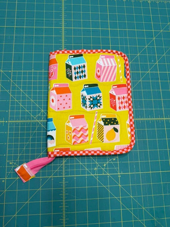 Atlas Zipper Case - Ruby Star Society Fabric (Juicy Citron)