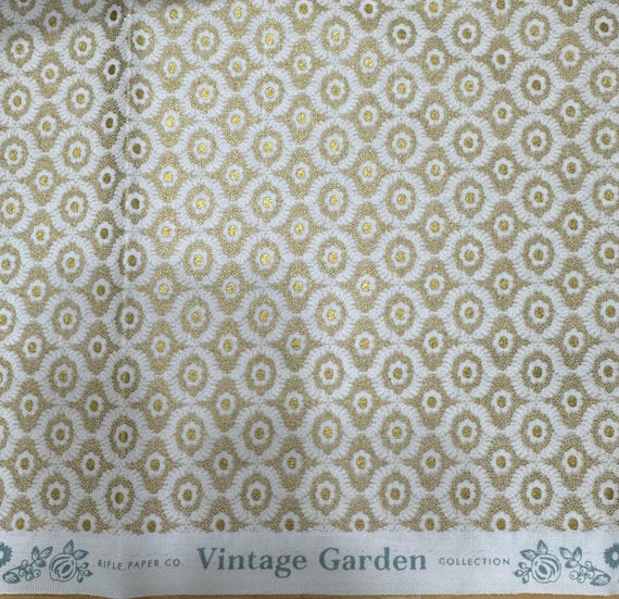 Vintage Garden from Rifle Paper Co. (Metallic Gold on Cream)