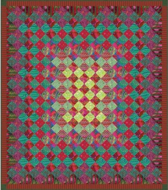Festive Jewel Quilt Kit by Kaffe Fassett Collective for FreeSpirit Fabrics