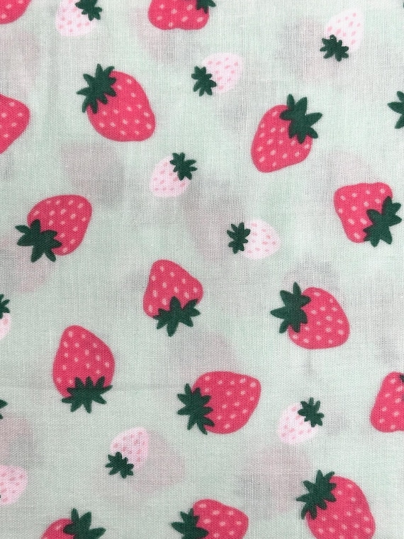Strawberry (Mint Green) - Double Gauze