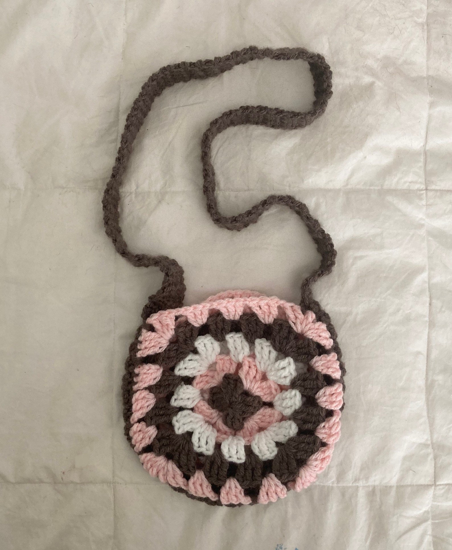 Crochet Granny Square Crossbody Bag Etsy