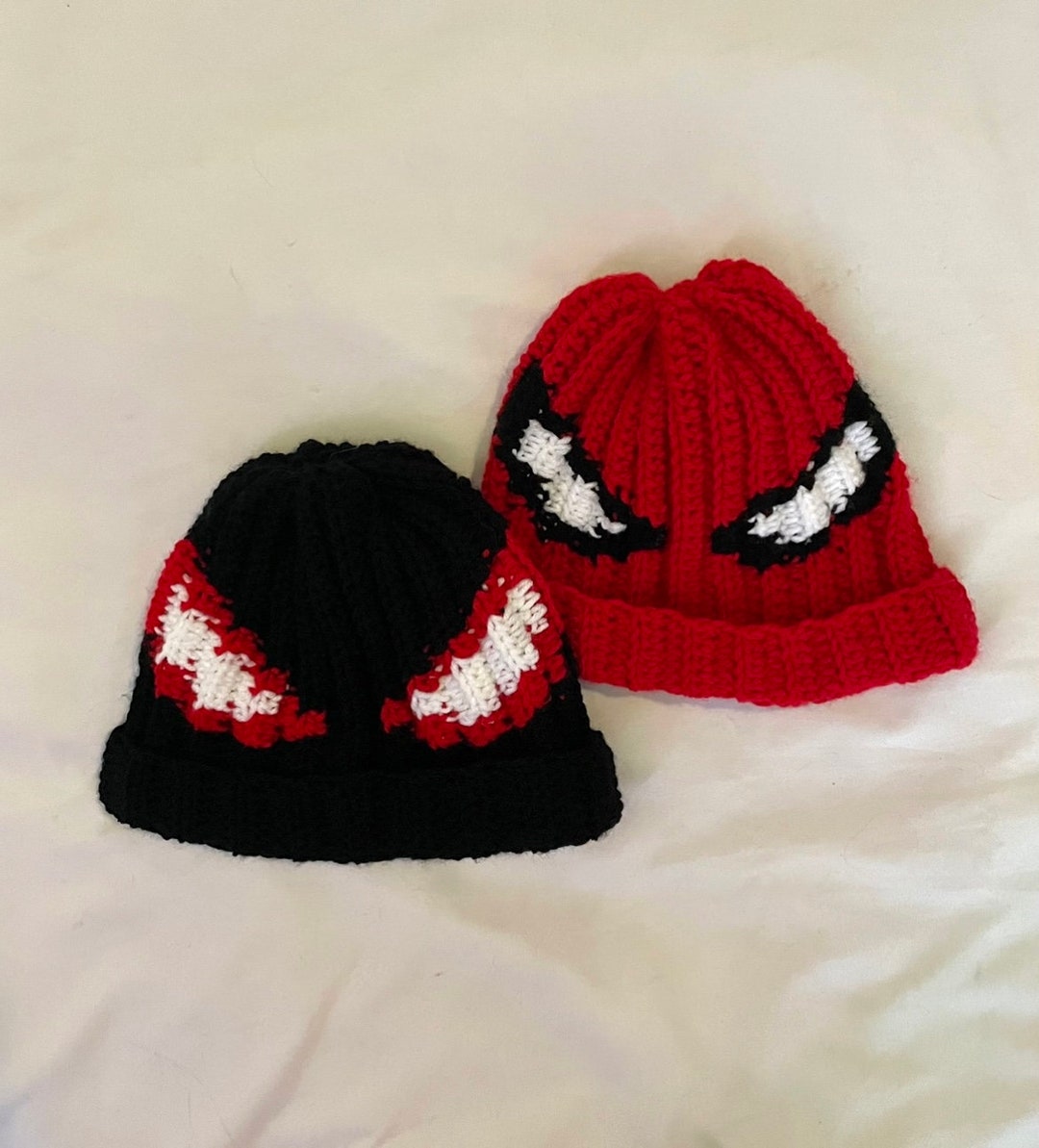 Crochet Spiderman Beanie Etsy