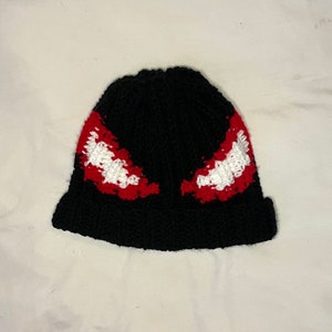 Crochet Spiderman Beanie Etsy