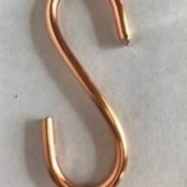 Copper S-Hook 3"