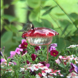 Flower Pot Hummingbird Feeder