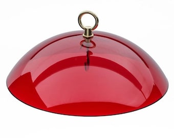 Protective Cover for Hanging Bird Feeder Red-Dome