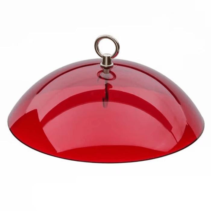 2 Dômes Transparents De Protection Pour Mangeoire à Oiseaux - 30 Cm, Anti-pluie Et Anti-écureuils, Avec Chaînes